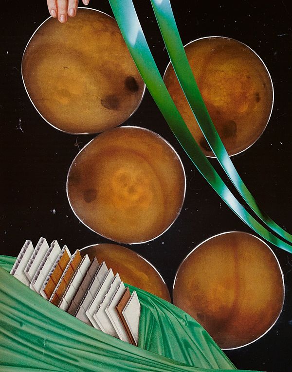 O.T., 2012
Collage, schwarzer Farbstift auf Papier
29.1 x 22.8 cm