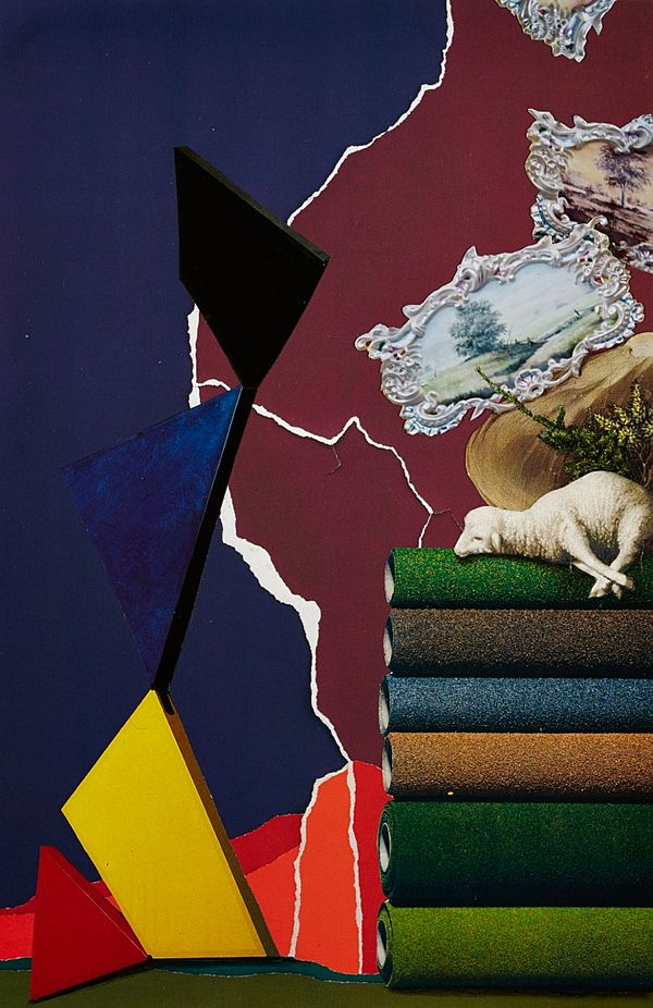 O.T., 2012
Collage, schwarzer Farbstift auf Papier
26.1 x 17 cm
Kunstmuseum Solothurn