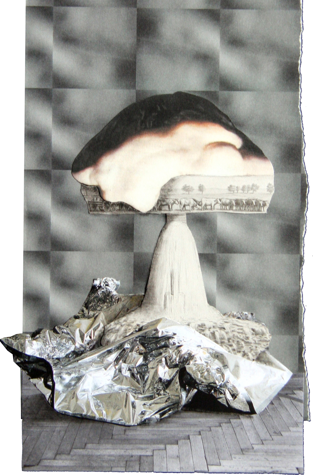 Akt, 2008
Collage auf Papier
Privatbesitz