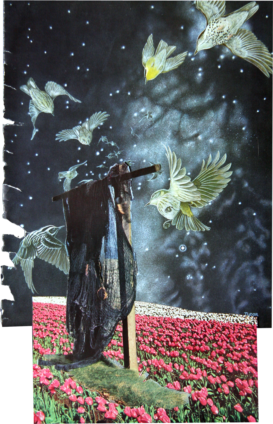 Sommernacht, 2008
Collage auf Papier
Privatbesitz