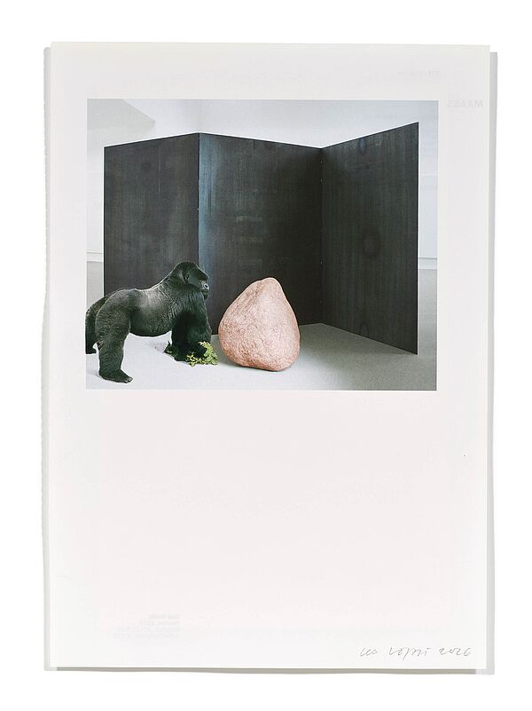 Primaten (L. Ufan) Primaten (L. Ufan), 2026
Analoge Collage aus Printmaterial
ca. A4
(Fotografie: © Mark Niedermann, Basel)