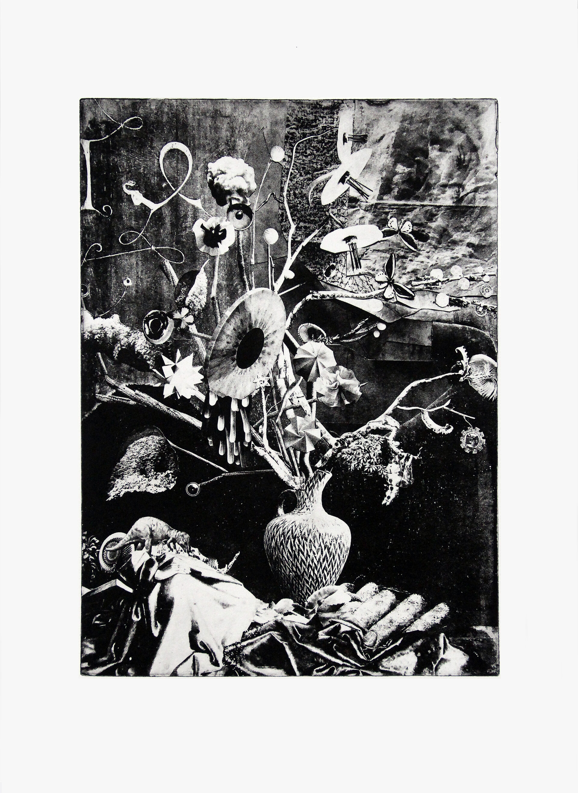 Argus, 2020
(Auflage 4)
Plattengrösse: 34.7x 25.6 cm
Blattgrösse: 51.5 x 39.5 cm
Polymer Tiefdruck
(Fotografie: © Mark Niedermann, Basel)