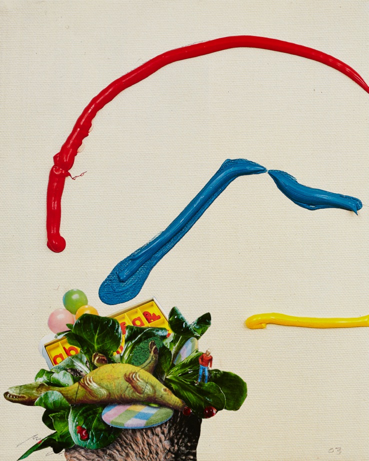 O.T., 2012
Collage, schwarzer Farbstift auf Papier
24 x 19.2 cm
Privatbesitz